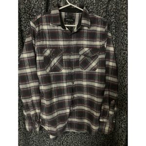 Kenneth Cole NY Plaid Flannel Button Up Mens Size Medium